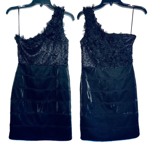 Arden B one shoulder ruffle sequin mini dress - Picture 8 of 17